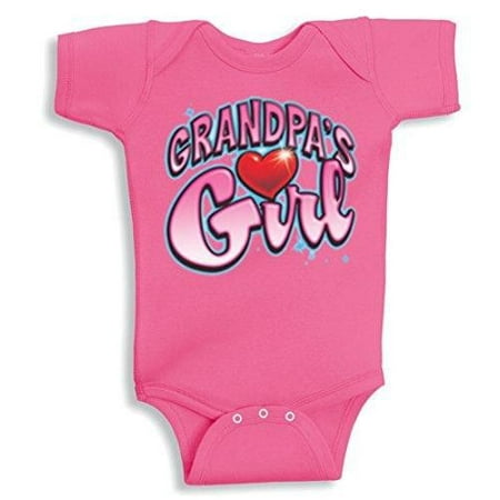 Lil Shirts Grandpa's Girl Baby Bodysuit