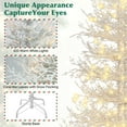 thumbnail image 5 of 6FT Pre-lit  Aspen Fir  Artificial Christmas Tree, Hinged Xmas Tree 623 Snow Flocked Branch Tips, 420 Warm White LED Lights, Holiday Coral Christmas Tree for Home Party, 5 of 18