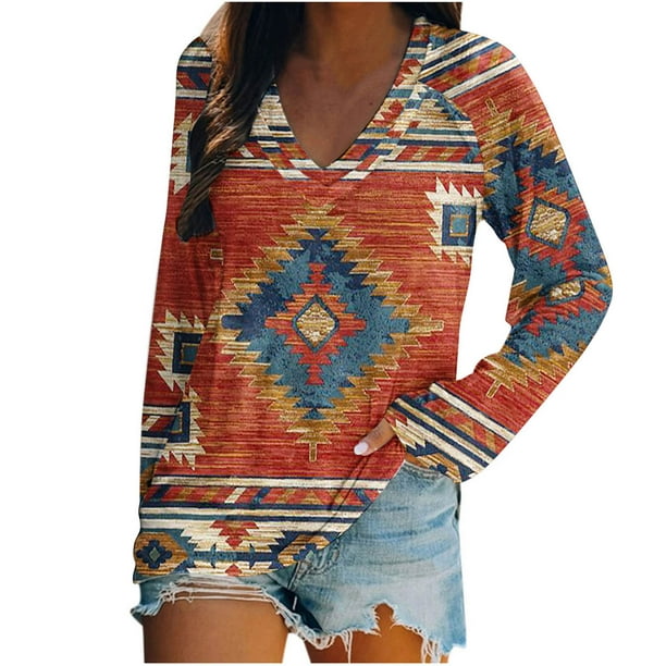 Moda Mujer Camisas casuales de manga larga Primavera Otoño Tops Blusa con cuello en V Pompotops FGAJ12964