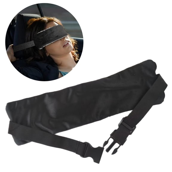 Travel Pillow Alternative Stops Bobbing | Airplane Head Straps and Car Support Band | Great on Travel Upright | Super Comfy Neck Support | Small & Compact