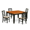 thumbnail image 2 of East West Furniture Kitchen Table Set Includes a Dining Table with Butterfly Leaf and Dining Chairs (Chair Seat Type Options) PARF5-BLK-C N/A, 2 of 6