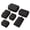 Black, variant on Hmhnsya Compression Packing Cubes Set, Expandable Packing Organizers 6pcs(Apricot) Travel Luggage Organizer Bags