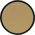 thumbnail image 1 of homeroots Décoration Intérieure 389503 Tapis Rond Beige et Noir Uni Intérieur Extérieur 8 Pieds, 1 of 1