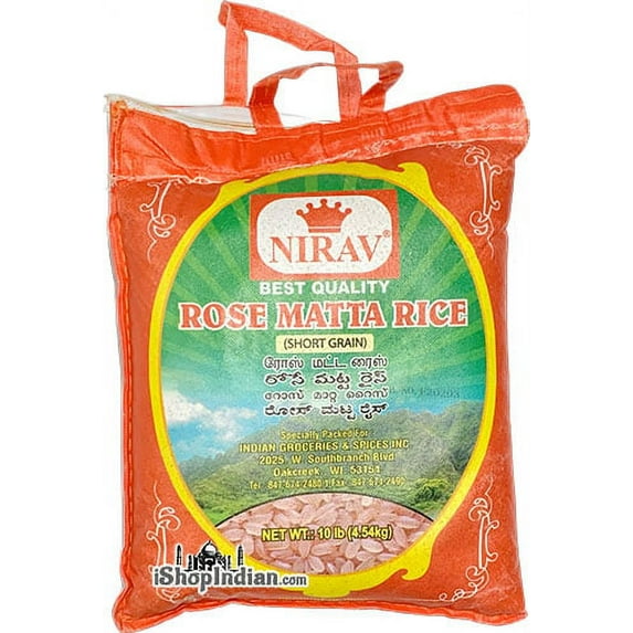 Nirav Red Rose Matta Rice - 10 lbs bag