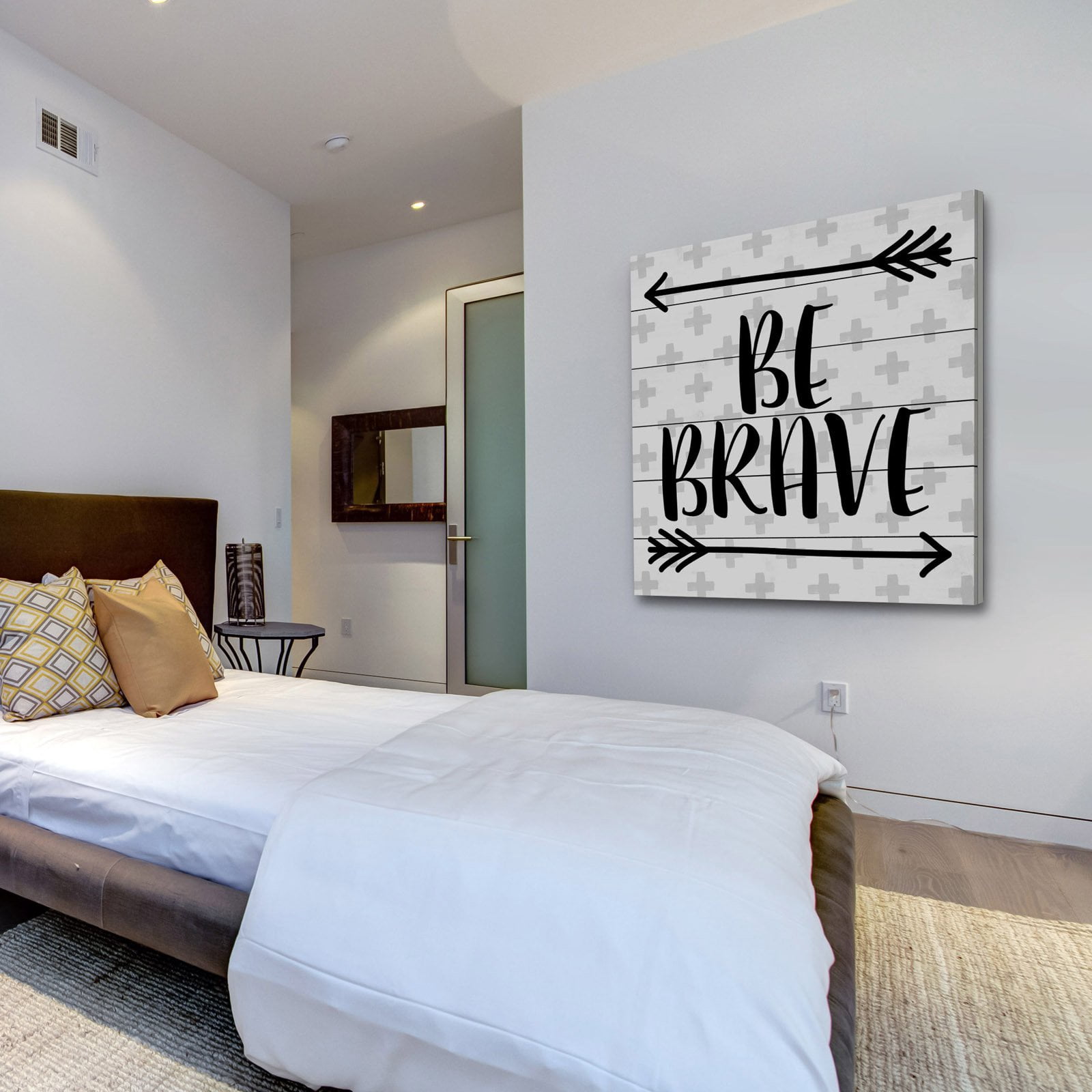 Marmont Hill "Brave Arrows" by Diana Alcala Painting Print on White Wood
