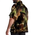 thumbnail image 3 of Saint Patrick's Day Men's Short Sleeve Casual Printed Button Down Beach Shirt Summer Unisex Top, 3 of 6