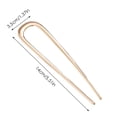 thumbnail image 4 of U Shaped Double Hairpin Fork for Women Metal Hair Clasp Alloy Accessory for Styling and Graceful Updos, 4 of 6