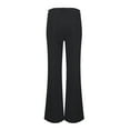 thumbnail image 5 of Cyglowse Bell Bottom Pants for Women Wide Leg Mid Waist Straight Vintage Workou Leg Corduroy Jeans 2025 Trendy Pant Black 2XL, 5 of 6