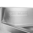 thumbnail image 7 of GRIDMANN 3 Compartment Stainless Steel Bar Sink, NSF Commercial Kitchen Underbar Sink, 7 of 7