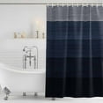 thumbnail image 4 of Blue Gray Waterproof Fabric Shower Curtain,Farmhouse Vintage Gradient Abstract Art Waterproof Fabric Shower Curtain for Bathroom Curtains Bathtubs Hotel Shower Curtains with 12 Hooks Small 36x72in, 4 of 8
