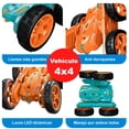 thumbnail image 2 of Carro eléctrico VAK VD-1842 doble lado Todo Terreno luces trucos control naranja, 2 of 6