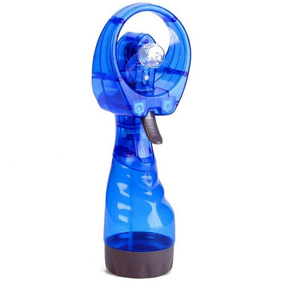 JQSTY Deluxe Handheld Battery Powered Water Misting Fan (Dark Blue) 2 Pack