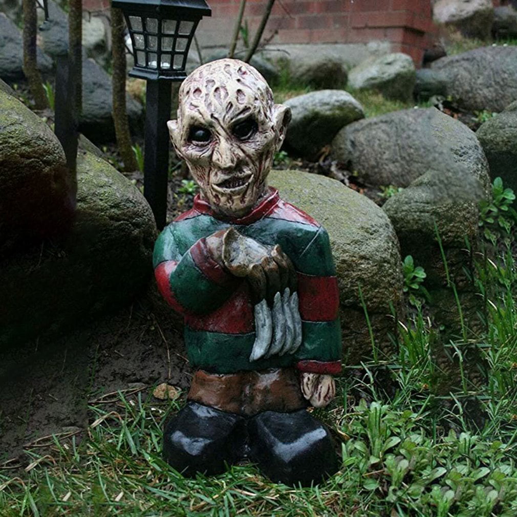 11 pcs Horror Movie Gnomes Garden Statue Decoration Nightmare Statues Figurines 
