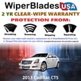 thumbnail image 2 of 2013 Cadillac CTS Beam Wiper Blades Wipers w/2yr Warranty (Set of 2) (WiperBladesUSA), 2 of 5