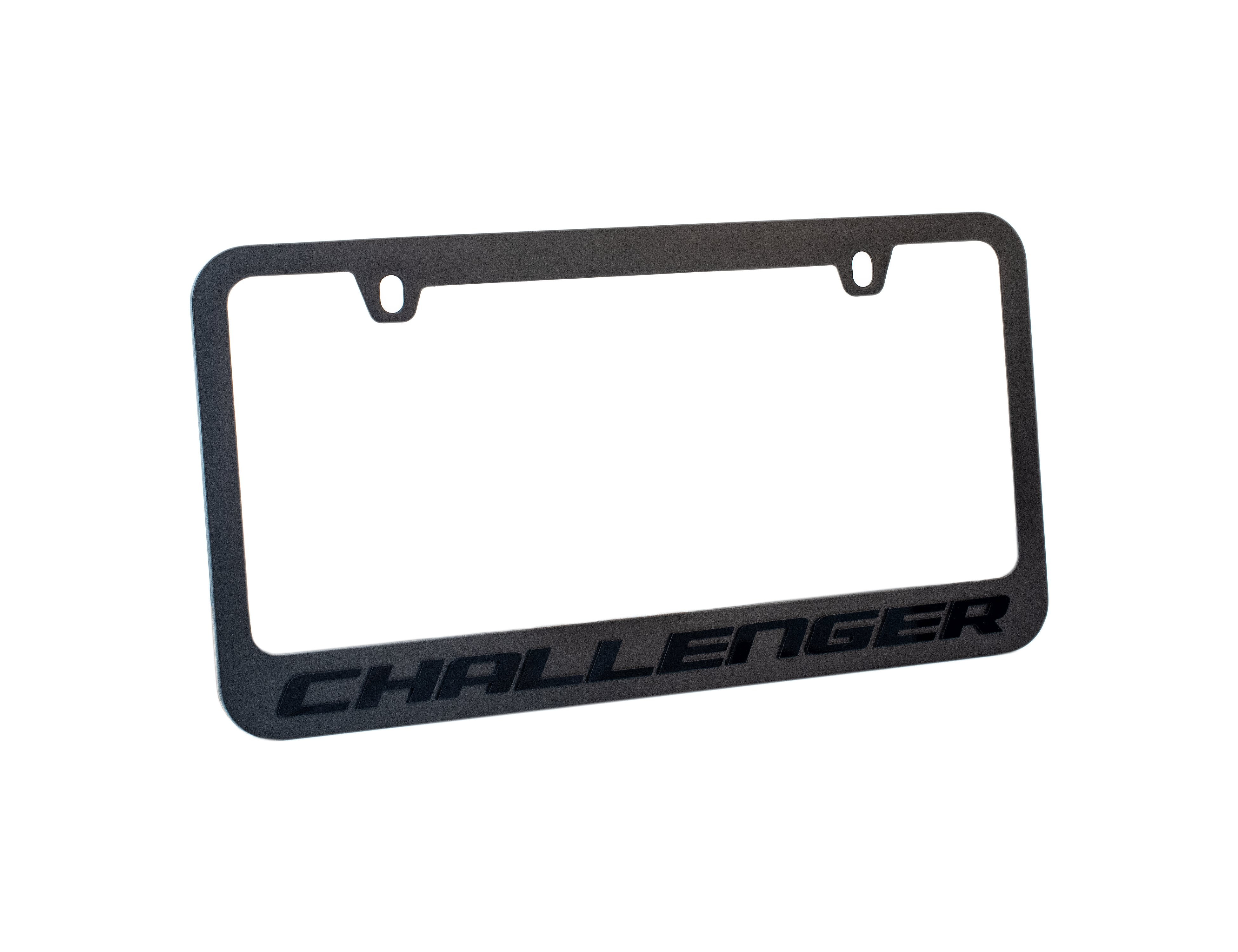 Dodge Challenger Stealth Black on Black License Plate Frame Walmart