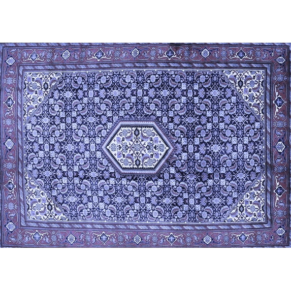 Ahgly Company Indoor Rectangle Persian Blue Traditional Area Rugs, 2' x 4'