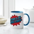 thumbnail image 4 of CafePress - Autism Is My Super Power! Mug - 11 oz Ceramic Mug - Novelty Coffee Tea Cup, 4 of 4