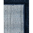 thumbnail image 6 of Unique Loom Studio Solid Shag Collection Area Rug - Sky (5' 1" x 8' Rectangle Midnight Blue), 6 of 6