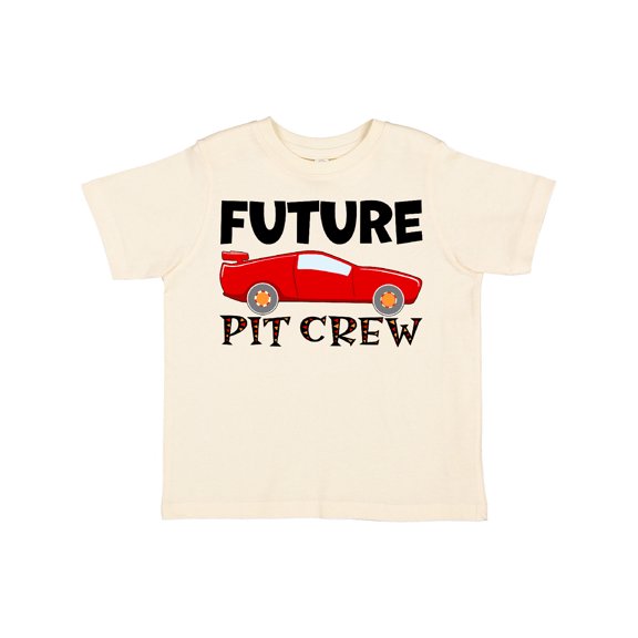 Inktastic Future Pit Crew Red Race Car Boys or Girls Toddler T-Shirt