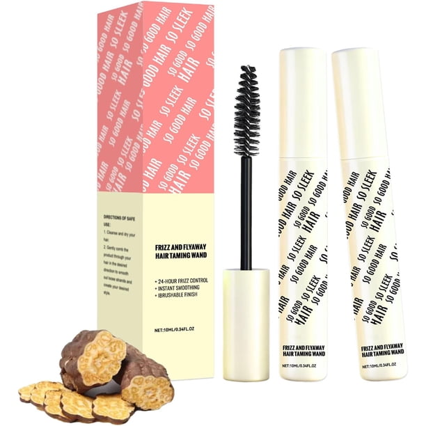 Varita para controlar el frizz y los cabellos sueltos, gel ligero para un pein suave y sin frizz, cabello liso, varilla de precisión para la línea del cabello.