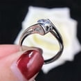 thumbnail image 3 of Women Pretty 925 Silver Ring Gifts Cubic Zircon Engagement Party Jewelry Sz 6-10, 3 of 6