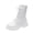 B White, variant on Women S Comfortable And Convenient Lace Up Leather Boots With Thick Soles