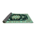 thumbnail image 2 of Ahgly Company Indoor Rectangle Medallion Turquoise Blue Traditional Area Rugs, 7' x 10', 2 of 4