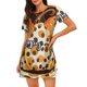 thumbnail image 1 of Fotbe Fall Farmhouse Pumpkins Bata de Dormir para Mujer con Estampado, Camisón de Algodón de Manga Corta, Ropa de Dormir Casual, 1 of 6