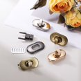 thumbnail image 4 of Uxcell 10 Pcs Twist Lock Fastener Purse Turn Clasps Metal Button Gold, 4 of 6