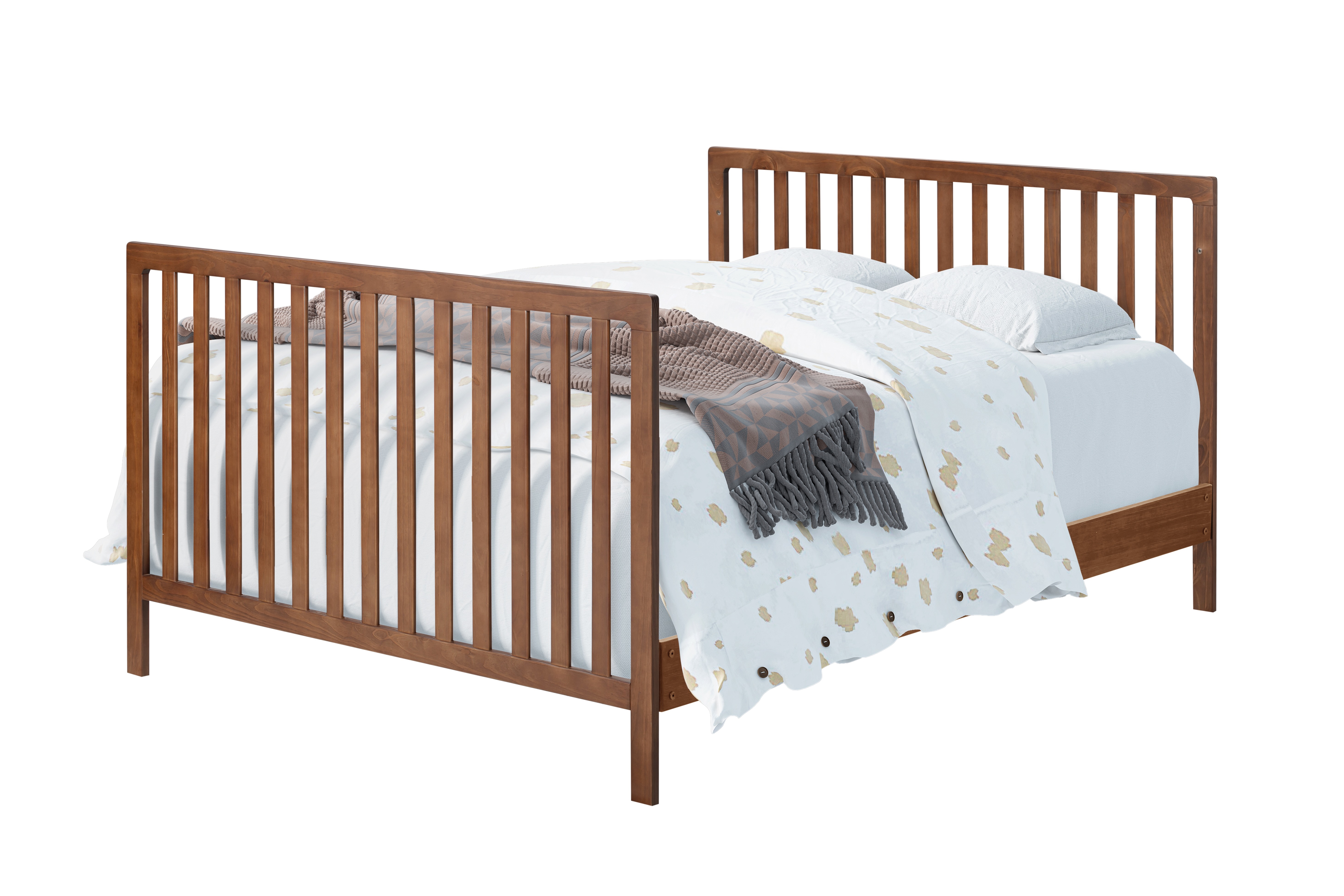 Suite Bebe Reign 4-in-1 Island Crib in Walnut