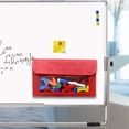 thumbnail image 3 of Bolsillo de almacenamiento magnético, organización multifuncional duradera para el aula Rojo, 3 of 6