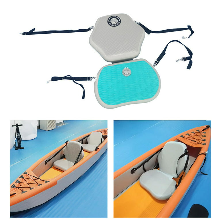 Inflatable Kayak Seats, Inflatable Boat Seat Detachable Waterproof Boards  Seat Canoe Backrest Seat for Rafting Fishing Boats