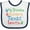 White and Navy, variant on Inktastic Texas Grandma Loves Me Boys or Girls Baby Bib