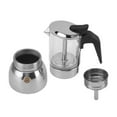 thumbnail image 1 of Cafetière Moka Électrique avec Base en Acier Inoxydable pour Amateurs de Café Italien, 1 of 7