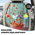 thumbnail image 5 of Easygdp Floating Colorful Cereal Car Kick Mat Seat Cover 2 Pcs Anti-Kick Pockets Storage Mat Back Seat Cover Car Seat Protector, 5 of 8