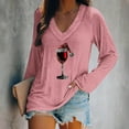 thumbnail image 2 of Blouses pour Femmes, Blouses pour Femmes Mode, Blouse de Noël Imprimée Ample à Manches Longues Col en V Décontractée, Blouses pour Femmes Mode, Blouses à Manches Longues pour Femmes, 2 of 4