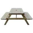 thumbnail image 6 of Yellow Pine Picnic Table with Attached Benches, 6 of 18