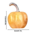 thumbnail image 3 of Natural Semi-Precious Stone Mini Pumpkin Hand-Polished Decor - Amethyst Rose Quartz Thanksgiving Halloween Miniature Scene(Yellow), 3 of 6