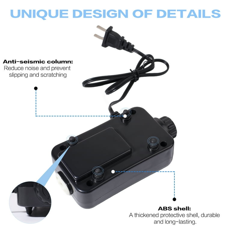 VNEKVA Dual Outlet Aquarium Air Pump with Accessories photo 4