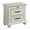 Off-White, variant on Picket House Furnishings Brooks 3-Drawer Nightstand with USB Ports in Black