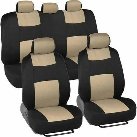 BDK Universal Full Set of Deluxe Low Back Car Seat Covers, Universal Fit for Car, Truck, SUV or