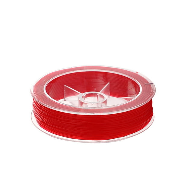 Xingzhi Cordon Élastique Perlé Résistant à l'Usure pour Artisanat Cordon Résistant aux Déchirures Fournitures de Bricolage Rouge