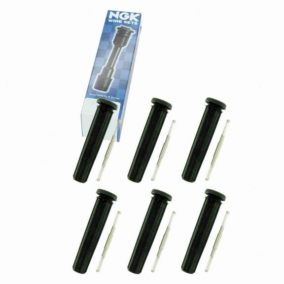 6 pc NGK 58969 Ignition Coil Boots for 02545 138026 2545 50049 50049-1 671-8163 702482 SPB166 SPP103E Direct Spark Plug Wire Fits select: 2013-2016 RAM 1500, 2006-2012 DODGE RAM 1500