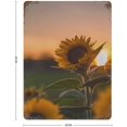 thumbnail image 2 of Metal Tin Sign Sunflower Vintage Tin Poster Metal Sign Wall Decoration Country Kitchen Home Garage Decor 12"x8", 2 of 5
