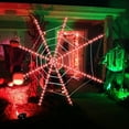 thumbnail image 5 of Halloween Decorations Spider Web Lights 80 LED Halloween Decorations 4FT Outdoor Lights Plug in Halloween Window Lights for Porch Haunted Scary Theme Party Decoration, 5 of 7