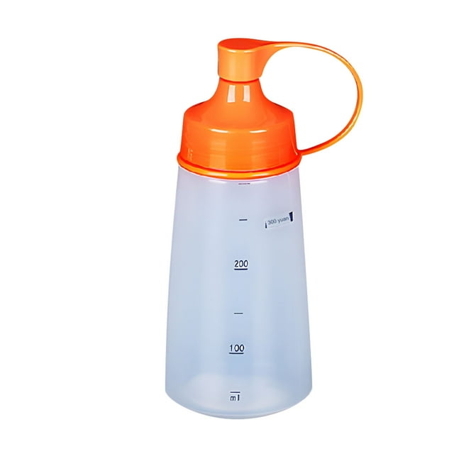 Ohufall Graduated Condiment Squeeze Bottles For Sauces Kitchen Gadgets Squeezing Plastic Bottle Salad Dressing Cooking Oil Dispenser