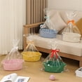 thumbnail image 4 of tamizeot Gift Basket Empty Personalized Gift With Rope Handle Basket Small Woven With Bags grey, 4 of 6