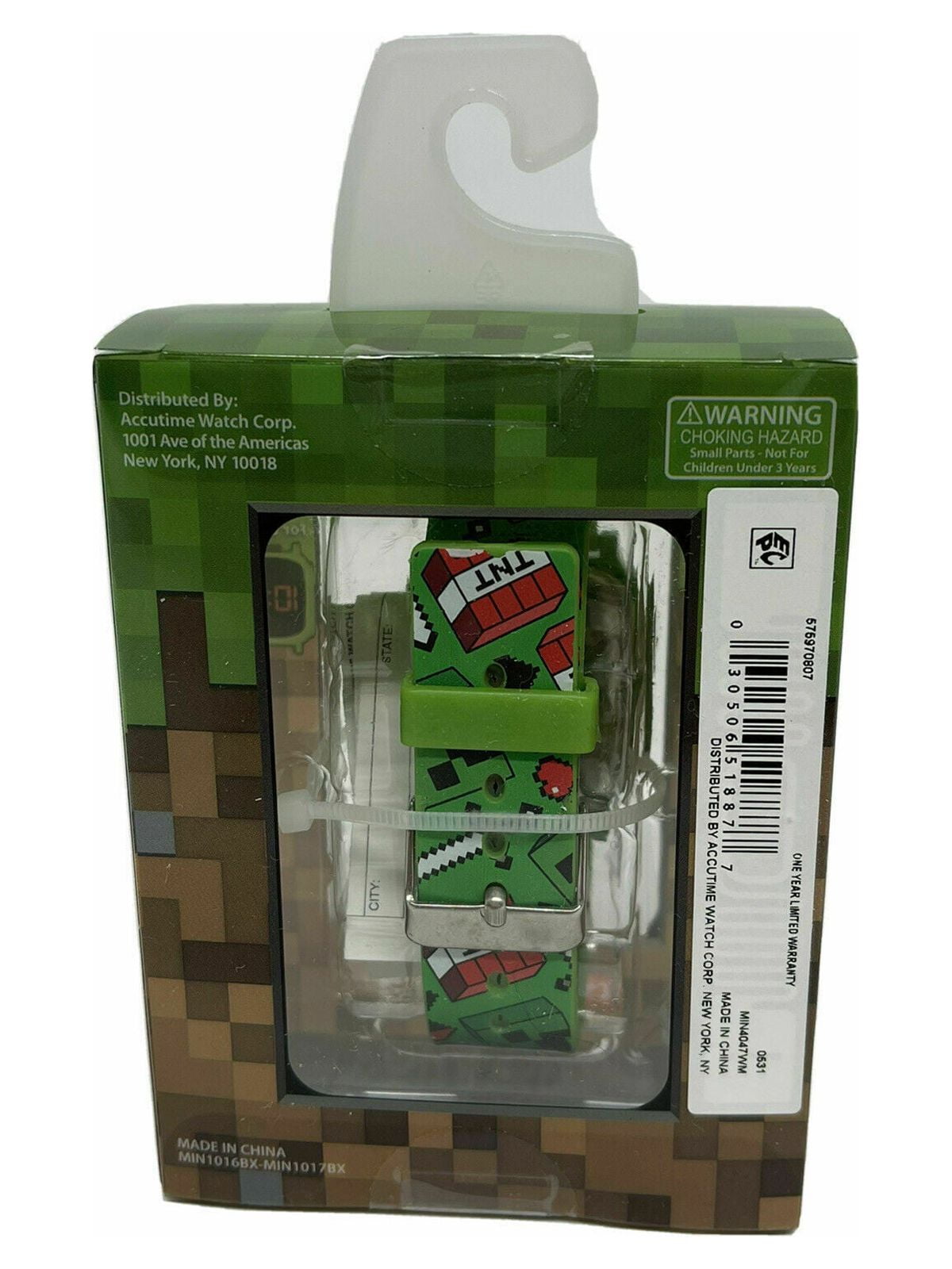 Minecraft "TNT CREEPER" Unisex Child LCD Watch (MIN4047WM)