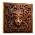 thumbnail image 2 of Designart "Clay Mask Of Mesoamerica I" Mexican Art Floater Framed Canvas Prints, 2 of 5
