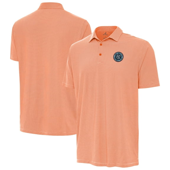 Men's-Antigua Orange New York City FC Twine Polo